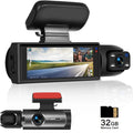 Dual Dash Cam for Truckers - Front & Rear 1080p with Night Vision