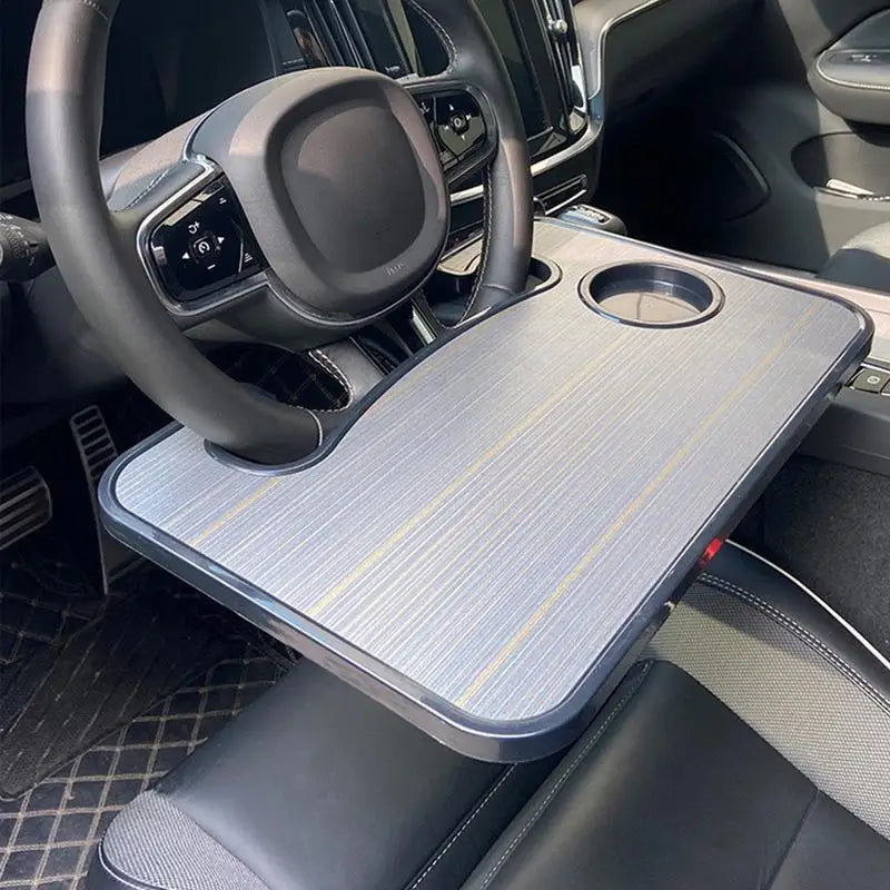 Tray with laptop