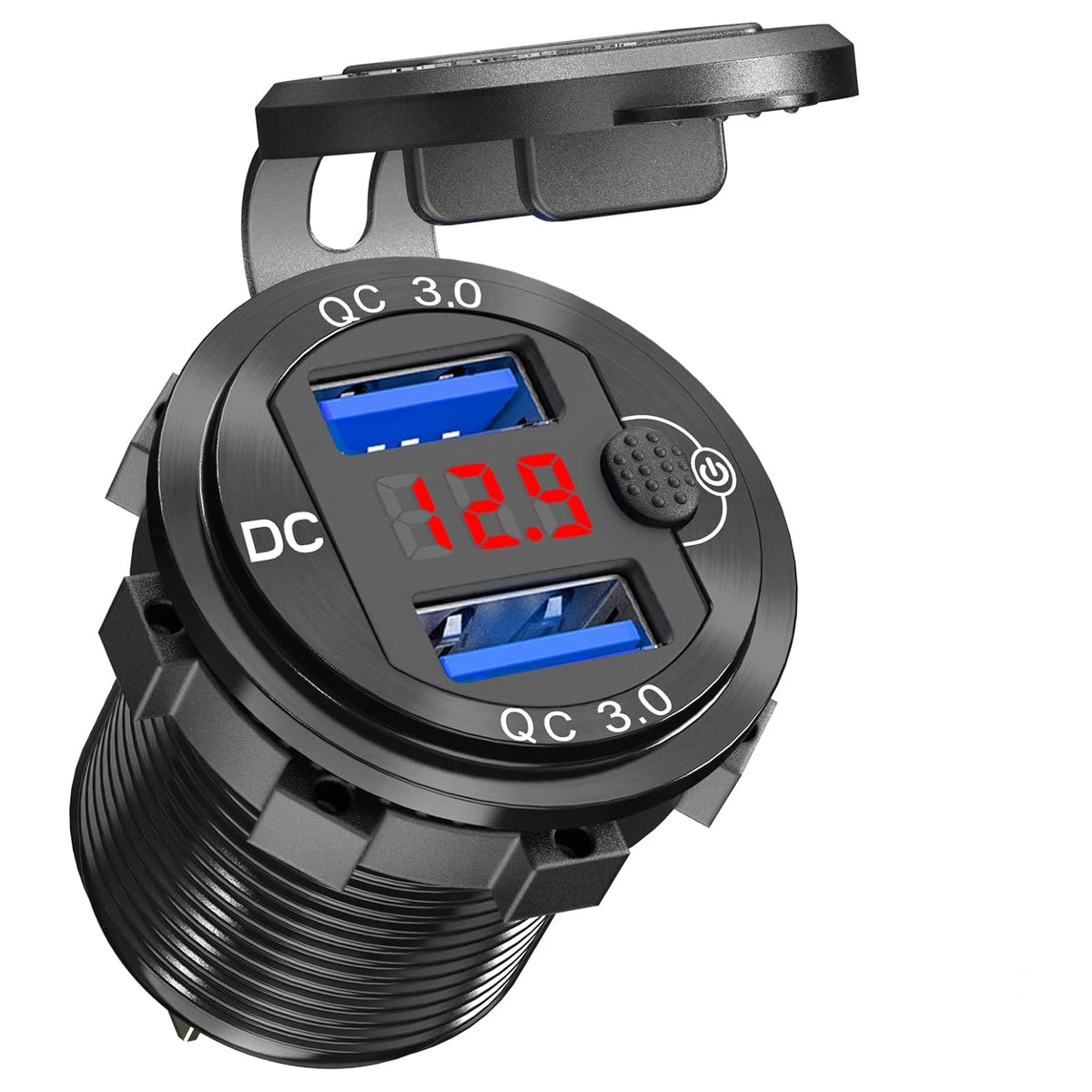 Car charger in use